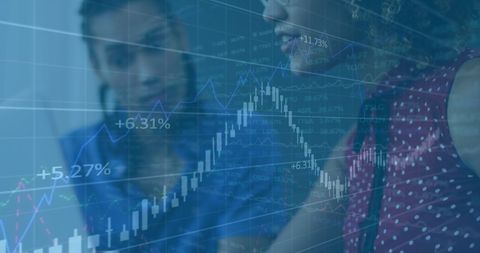 stock market analysis with digital technology insights - Download Free Stock Images Pikwizard.com