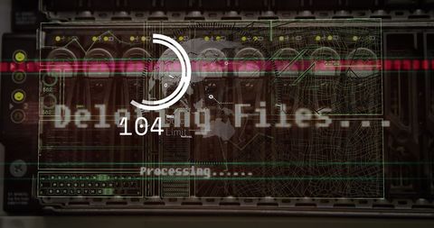 Digital Interface with Server and Data Processing Visuals - Download Free Stock Images Pikwizard.com