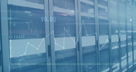 Digital Financial Data Visualizing on Server Hubs - Download Free Stock Images Pikwizard.com