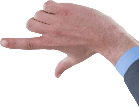 businessman's hand giving thumbs down gesture on transparent background - Download Free Stock Videos Pikwizard.com