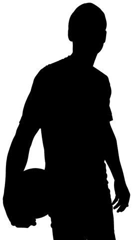 Transparent Silhouette of Man Holding Ball Demonstrating Sports and Fitness - Download Free Stock Videos Pikwizard.com