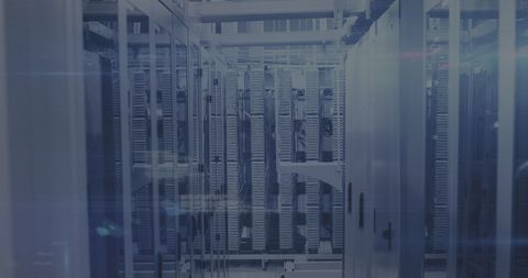 Futuristic Data Center with High-Tech Servers and Digital Interface - Download Free Stock Images Pikwizard.com