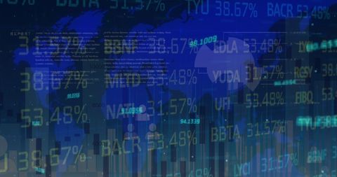 Global Financial Data Interface with Stock Market Analytics - Download Free Stock Images Pikwizard.com
