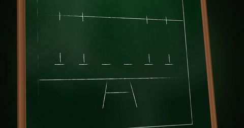 Sports Game Plan Sketched on Green Chalkboard - Download Free Stock Images Pikwizard.com