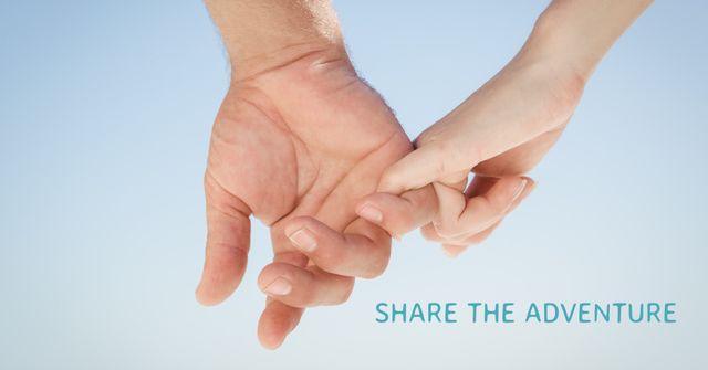 Clasped Hands Against Clear Blue Sky Signifying Unity and Partnership - Download Free Stock Templates Pikwizard.com