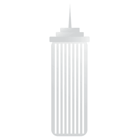 Transparent Digital Illustration of Modern Skyscraper