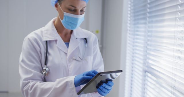 Healthcare Professional Using Tablet in Medical Office - Download Free Stock Images Pikwizard.com