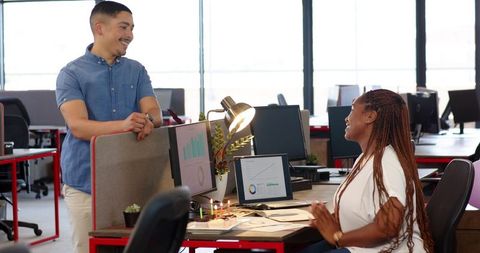 Birthday Celebration at Office with Diverse Colleagues