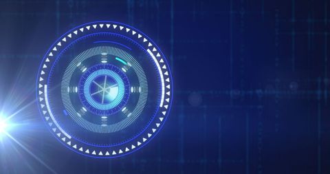 Futuristic Digital Interface with Data Scanning Lens - Download Free Stock Images Pikwizard.com