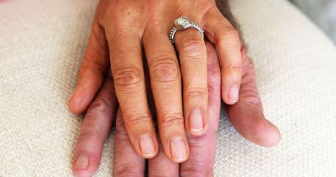Elderly Hands with Engagement Ring Showing Lasting Love - Download Free Stock Images Pikwizard.com
