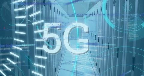 5g technology with digital data overlay - Download Free Stock Images Pikwizard.com