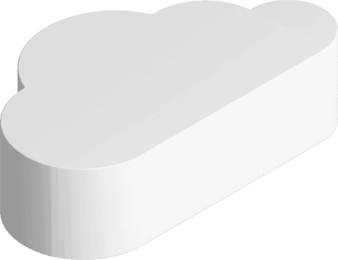 white transparent 3d cloud symbol for data storage and security - Download Free Stock Videos Pikwizard.com