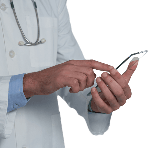 Transparent Doctor Using Futuristic Mobile Technology - Download Free Stock Videos Pikwizard.com