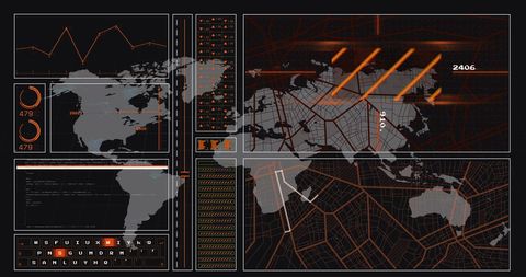 Global Data Interfaces and Online Connectivity Visualization - Download Free Stock Images Pikwizard.com