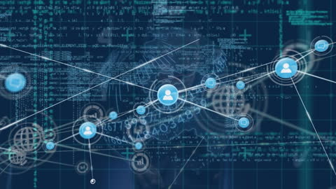Digital Global Network Connections Concept