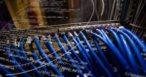 Data Processing and Networking in Server Room - Download Free Stock Images Pikwizard.com