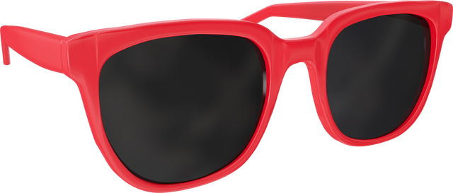 Transparent Red Framed Sunglasses Close-Up on White Background - Download Free Stock Videos Pikwizard.com