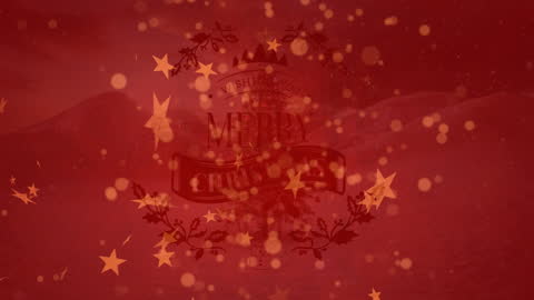 Enchanting Christmas Animation with Festive Background