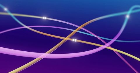 Colorful Light Trails on Dark Blue Background - Download Free Stock Images Pikwizard.com