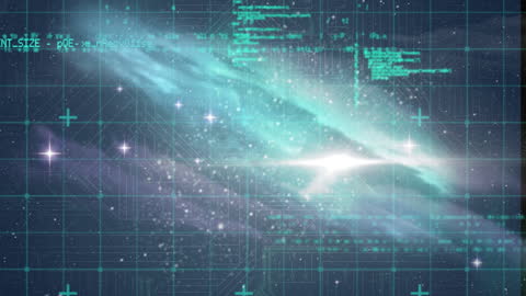 Digitized Galaxy with Holographic Data Overlay