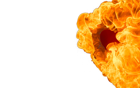 dynamic fire explosion with red safety helmet on transparent background - Download Free Stock Videos Pikwizard.com