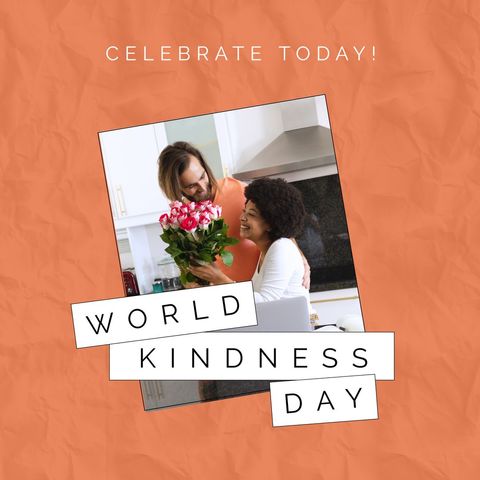 world kindness day: celebrating with flowers and joyful smiles - Download Free Stock Templates Pikwizard.com