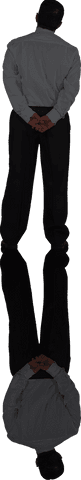 back of caucasian businessman in gray suit on transparent background - Download Free Stock Videos Pikwizard.com