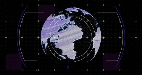 Digital Data Processing on 3D Globe with Global Networks