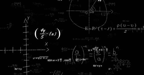 Mathematical Equations on Blackboard Conveying Knowledge - Download Free Stock Images Pikwizard.com