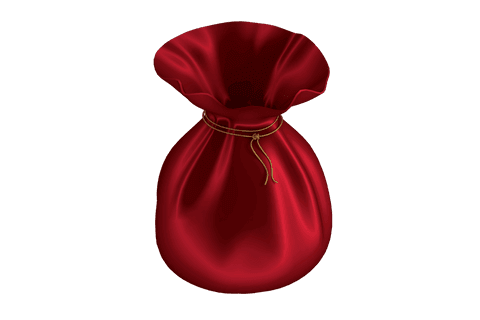 Digital Illustration of Red Satin Bag on Transparent Background - Download Free Stock Videos Pikwizard.com