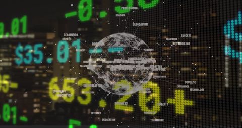 Global Finance Data Analysis with Digital Globe - Download Free Stock Images Pikwizard.com