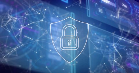 Digital Network Security and Connections Background - Download Free Stock Images Pikwizard.com
