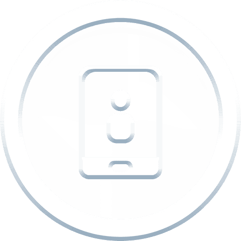 Transparent Circular Mobile Phone Icon with Call Symbol - Download Free Stock Videos Pikwizard.com