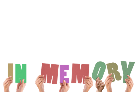 hands holding transparent memorial letters in colorful style - Download Free Stock Videos Pikwizard.com