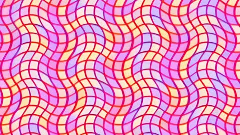 Vibrant Geometric Abstract Pattern in Motion