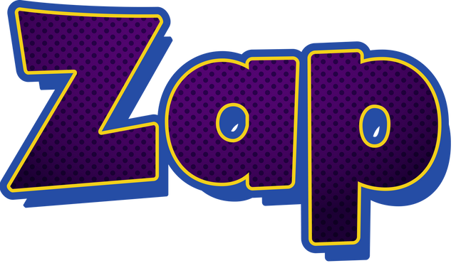 Transparent Comic Style 'Zap' Text with Purple Dot Pattern - Download Free Stock Videos Pikwizard.com