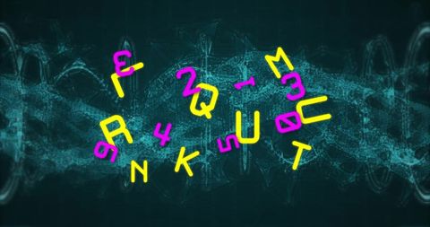Alphabet Letters Overlaying Digital DNA Strand Representation - Download Free Stock Images Pikwizard.com