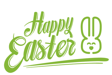green happy easter text and bunny with transparent background - Download Free Stock Videos Pikwizard.com