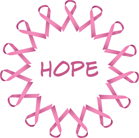 Transparent Pink Ribbons with Hope Text for Breast Cancer Awareness - Download Free Stock Videos Pikwizard.com