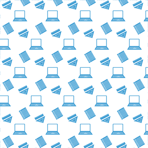Seamless Tech Pattern with Laptop, Notebook, Ruler Icons Transparent - Download Free Stock Videos Pikwizard.com