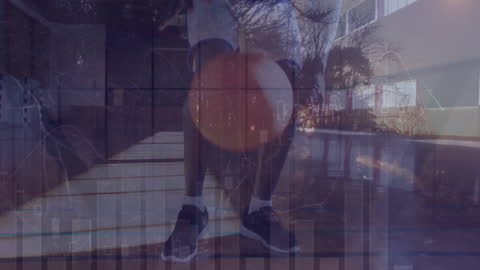 Basketball Player Training Fused with Data Analytics Visuals