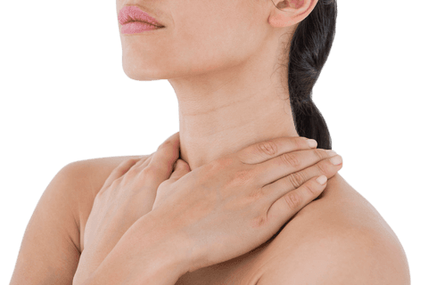 transparent woman experiencing throat discomfort relief - Download Free Stock Videos Pikwizard.com