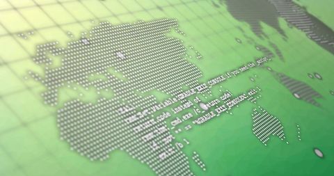 global data processing on green technology background - Download Free Stock Images Pikwizard.com