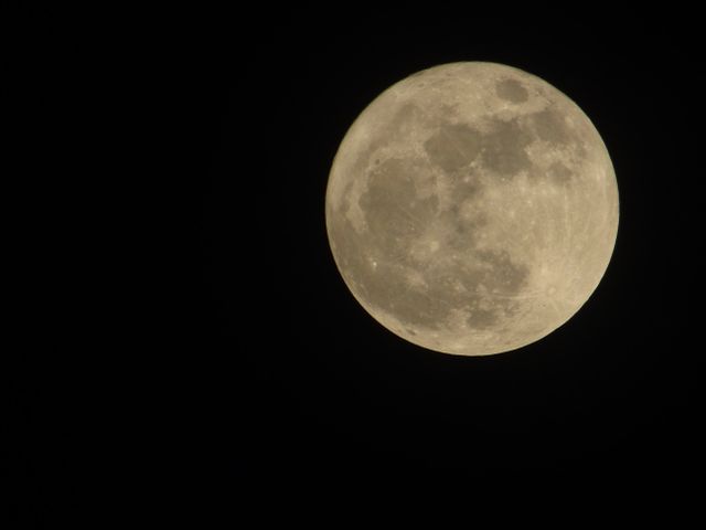 Full Moon Against Dark Night Sky - Download Free Stock Photos Pikwizard.com