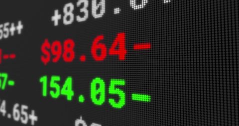 Dynamic Stock Exchange Display Board with Changing Numbers - Download Free Stock Images Pikwizard.com