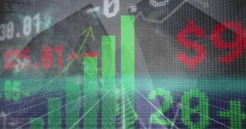 Dynamic Financial Data Processing Background - Download Free Stock Images Pikwizard.com