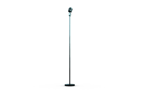 Microphone on Stand Isolated on Transparent Background - Download Free Stock Videos Pikwizard.com