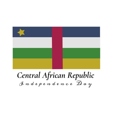 Central African Republic Independence Day Celebration with Flag Illustration - Download Free Stock Templates Pikwizard.com