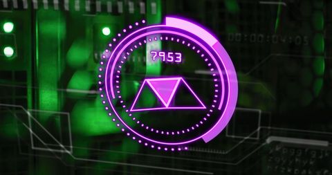 Futuristic Digital Interface with Binary Data Elements - Download Free Stock Images Pikwizard.com