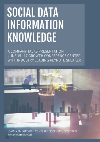 Corporate Event Promotion for Data-Driven Conferences - Download Free Stock Templates Pikwizard.com